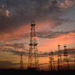 oil wells in a field