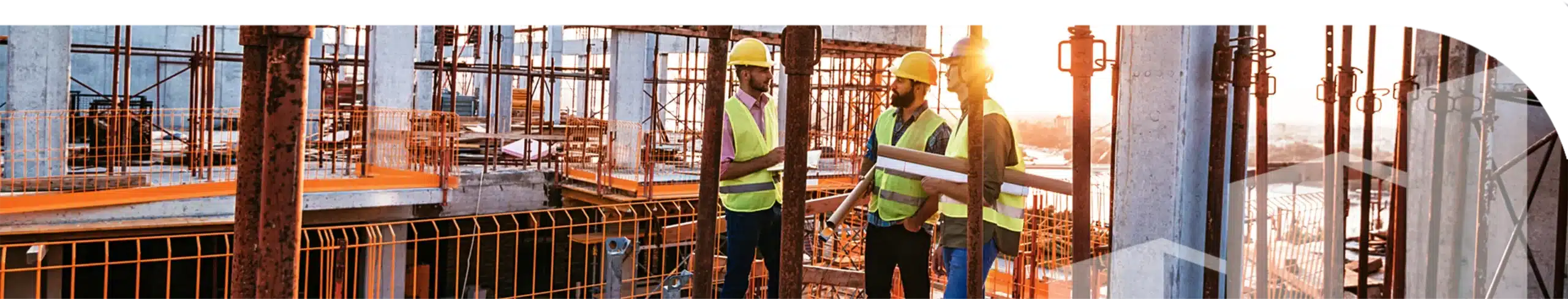 Construction workers at a construction site