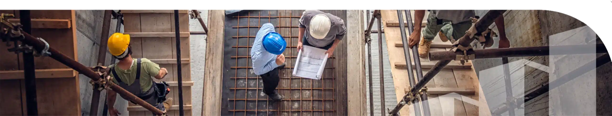 Construction workers at a construction site