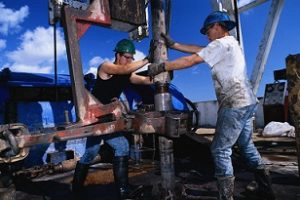 drilling for oil