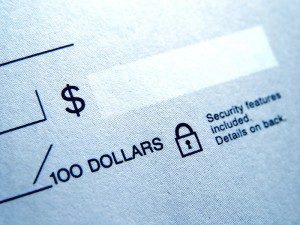 blank check for purchase orders