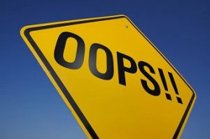 Mistake Road Sign