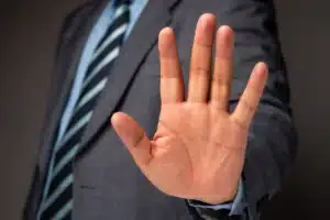 hand sign stop sign