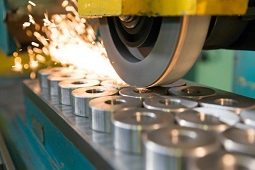 grinder working on metal