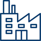 An icon of a factory 